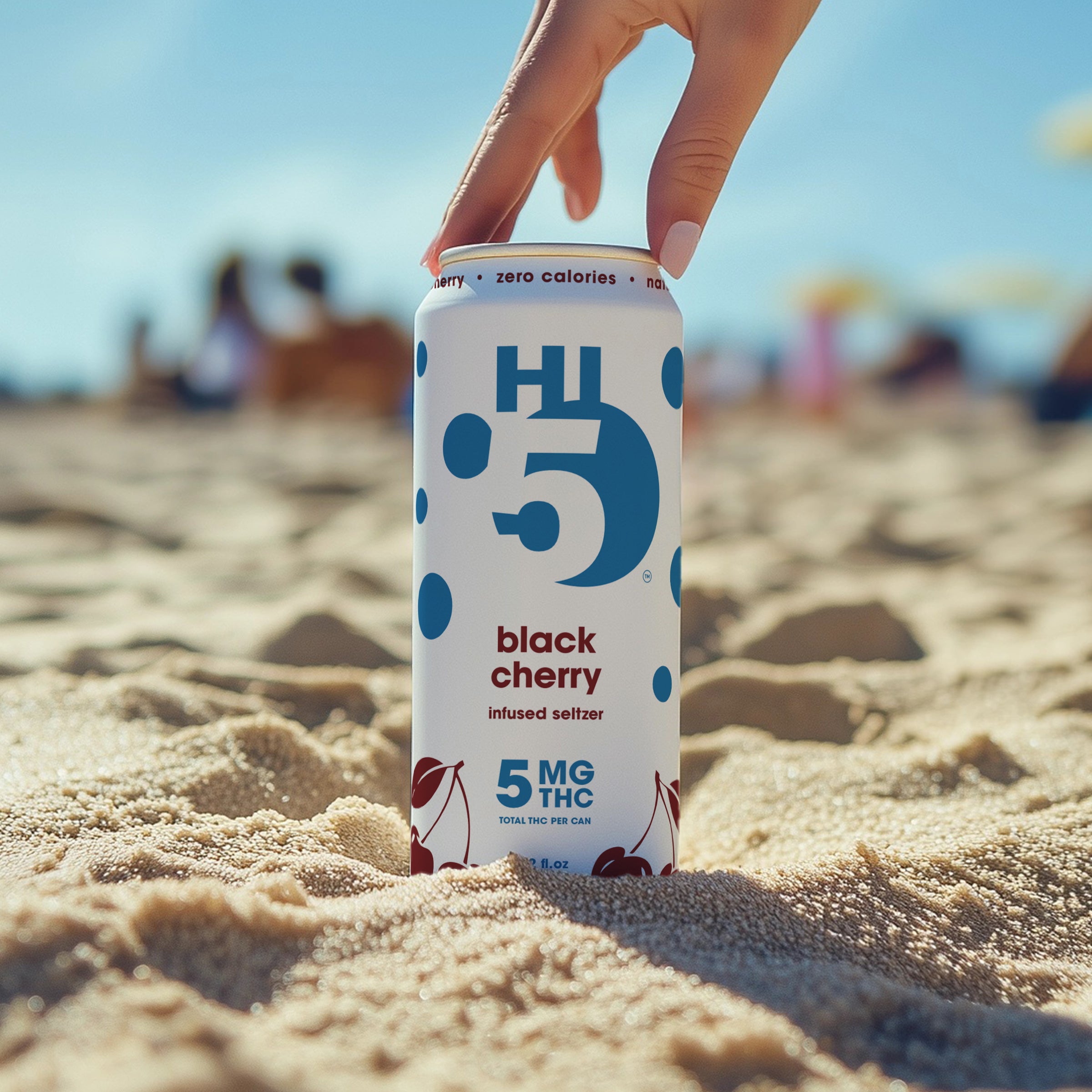 Black Cherry Seltzer | Shop Hi5 Infused Seltzer | THC Drinks