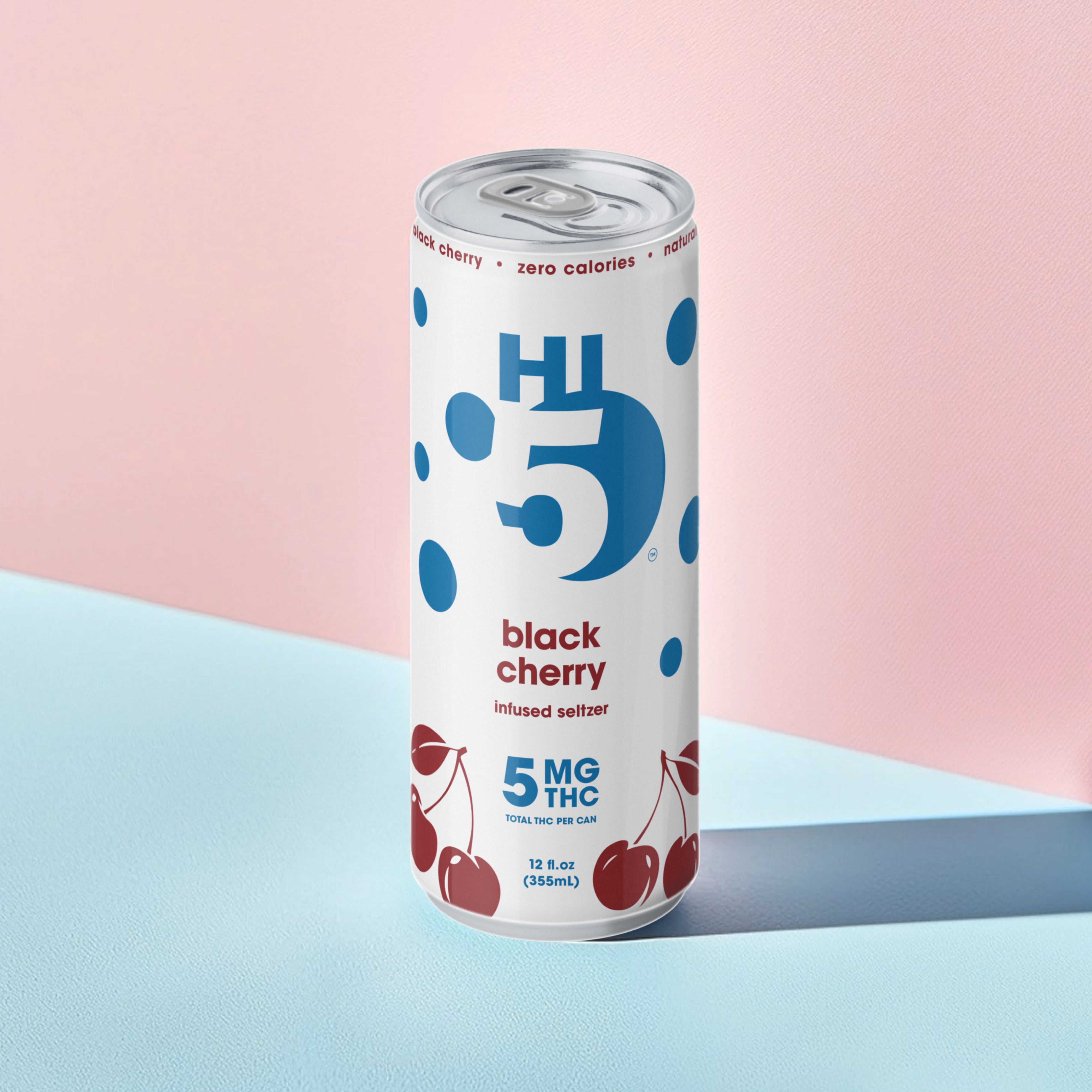 Black Cherry Seltzer | Shop Hi5 Infused Seltzer | THC Drinks