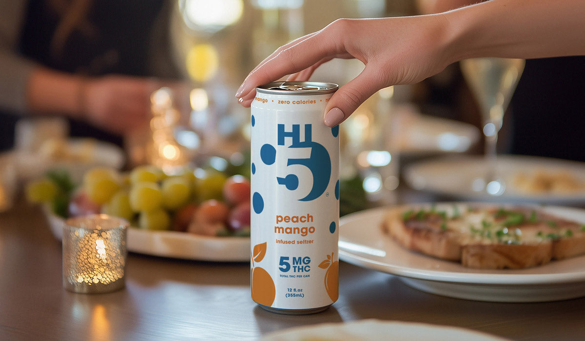 Cranberry Lime Seltzer | Shop Hi5 Infused Seltzer | THC Drinks